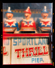 Load image into Gallery viewer, Thrill Pier clowns amusements photograph by Richard Heeps from Wildwood, New Jersey.