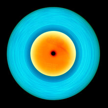 Load image into Gallery viewer, Vinyl Collection '1981 (Blue/Orange)'. Acclaimed contemporary photographers, Richard Heeps and Natasha Heidler have collaborated to make this beautifully mesmerising collection. A celebration of the vinyl record and analogue technology, which reflects the artists practice within photography.