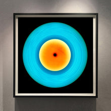Load image into Gallery viewer, Vinyl Collection '1981 (Blue/Orange)'. Acclaimed contemporary photographers, Richard Heeps and Natasha Heidler have collaborated to make this beautifully mesmerising collection. A celebration of the vinyl record and analogue technology, which reflects the artists practice within photography.
