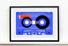 Load image into Gallery viewer, Tape Collection 'AILA Blue'. The Heidler & Heeps collaborations are creative representations of Natasha Heidler and Richard Heeps’ personal past, and their personalities. Tapes are significant in both their lives and the work here is made from their own collections. Their unique process makes these artworks not inanimate objects, rather they have depth, texture, grit, and they even appear to move.