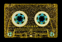 Load image into Gallery viewer, Tape Collection, 'All that Glitters is not Golden'. The Heidler & Heeps collaborations are creative representations of Natasha Heidler and Richard Heeps’ personal past, and their personalities. Tapes are significant in both their lives and the work here is made from their own collections. Their unique process makes these artworks not inanimate objects, rather they have depth, texture, grit, and they even appear to move.