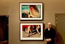 Load image into Gallery viewer, Anita, Lady Fen, Welney is an autobiographical piece recreating Richard's childhood memory of the Sunday drive with his parents, his mother driving in her Marks and Spencer polka dot head scarf which was a popular look in the 1960's.