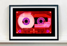 Load image into Gallery viewer, Tape Collection, 'Ferric 60 (Red/Pink)'. The Heidler & Heeps collaborations are creative representations of Natasha Heidler and Richard Heeps’ personal past, and their personalities. Tapes are significant in both their lives and the work here is made from their own collections. Their unique process makes these artworks not inanimate objects, rather they have depth, texture, grit, and they even appear to move.