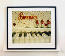 Load image into Gallery viewer, Liberace&#39;s Piano, part of Richard Heeps &#39;Dream in Colour&#39; Series, it has an archetypal Las Vegas feel, featuring marching band and piano keys.