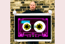 Load image into Gallery viewer, Tape Collection 'AILA Pink'. The Heidler & Heeps collaborations are creative representations of Natasha Heidler and Richard Heeps’ personal past, and their personalities. Tapes are significant in both their lives and the work here is made from their own collections. Their unique process makes these artworks not inanimate objects, rather they have depth, texture, grit, and they even appear to move.