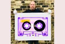 Load image into Gallery viewer, Tape Collection 'AILA Purple'. The Heidler & Heeps collaborations are creative representations of Natasha Heidler and Richard Heeps’ personal past, and their personalities. Tapes are significant in both their lives and the work here is made from their own collections. Their unique process makes these artworks not inanimate objects, rather they have depth, texture, grit, and they even appear to move.