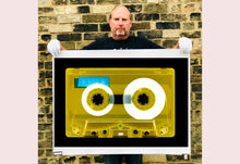 Load image into Gallery viewer, Tape Collection 'AILA Yellow'. The Heidler & Heeps collaborations are creative representations of Natasha Heidler and Richard Heeps’ personal past, and their personalities. Tapes are significant in both their lives and the work here is made from their own collections. Their unique process makes these artworks not inanimate objects, rather they have depth, texture, grit, and they even appear to move.