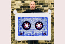 Load image into Gallery viewer, Tape Collection, 'All that Glitters is not Golden B Side'. The Heidler & Heeps collaborations are creative representations of Natasha Heidler and Richard Heeps’ personal past, and their personalities. Tapes are significant in both their lives and the work here is made from their own collections. Their unique process makes these artworks not inanimate objects, rather they have depth, texture, grit, and they even appear to move.