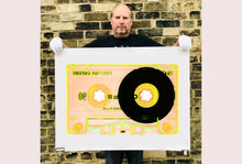 Load image into Gallery viewer, Tape Collection 'Chrome Tutti Frutti'. The Heidler & Heeps collaborations are creative representations of Natasha Heidler and Richard Heeps’ personal past, and their personalities. Tapes are significant in both their lives and the work here is made from their own collections. Their unique process makes these artworks not inanimate objects, rather they have depth, texture, grit, and they even appear to move.