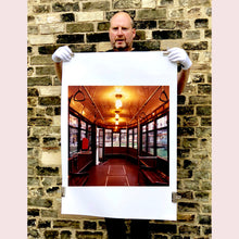 Load image into Gallery viewer, The interior of a vintage Italian tram in Lambrate, Milan. Affordable fine art limited edition photographic prints, handmade in Richard’s Cambridge darkrooms. 