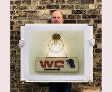 Load image into Gallery viewer, WC, a retro kitsch vintage sign captured in Ho Chi Minh City, Vietnam. This piece is a perfect balance of tone, texture and typography.