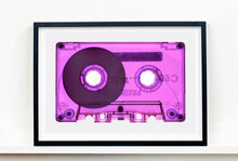 Load image into Gallery viewer, Tape Collection 'Side One Only Pink'. The Heidler & Heeps collaborations are creative representations of Natasha Heidler and Richard Heeps’ personal past, and their personalities. Tapes are significant in both their lives and the work here is made from their own collections. Their unique process makes these artworks not inanimate objects, rather they have depth, texture, grit, and they even appear to move.