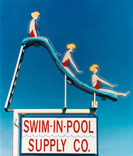 Load image into Gallery viewer, 'Swim-in-Pool Supply Co.' shows Richard's unique eye as a photographer. This artwork was shot in Las Vegas in 2003, and is part of a series of images that he took over a few years. The gorgeous colours have a painterly effect.