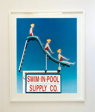 Load image into Gallery viewer, 'Swim-in-Pool Supply Co.' shows Richard's unique eye as a photographer. This artwork was shot in Las Vegas in 2003, and is part of a series of images that he took over a few years. The gorgeous colours have a painterly effect.