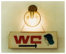 Load image into Gallery viewer, WC, a retro kitsch vintage sign captured in Ho Chi Minh City, Vietnam. This piece is a perfect balance of tone, texture and typography.