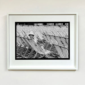 Bandstand Samuel Field black and white vintage photograph framed in white