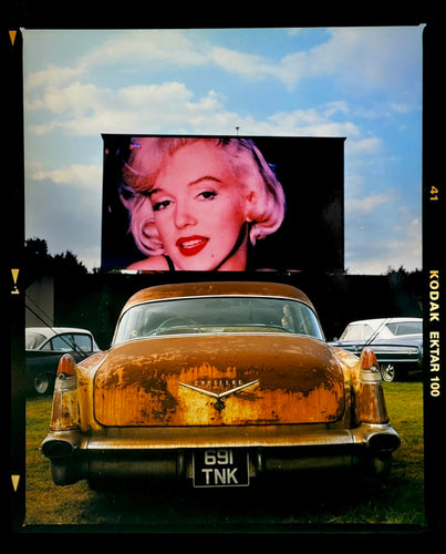 Cadillac at the Drive-In, vintage lifestyle photograph by Richard Heeps from Goodwood Revival.