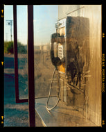 Call Box, cinematic vintage telephone booth road trip photograph from Richard Heeps Salton Sea series.