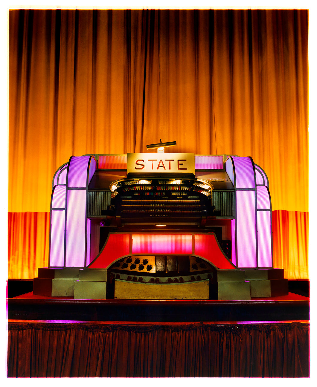 Compton Organ The State vintage interior photograph by Richard Heeps.