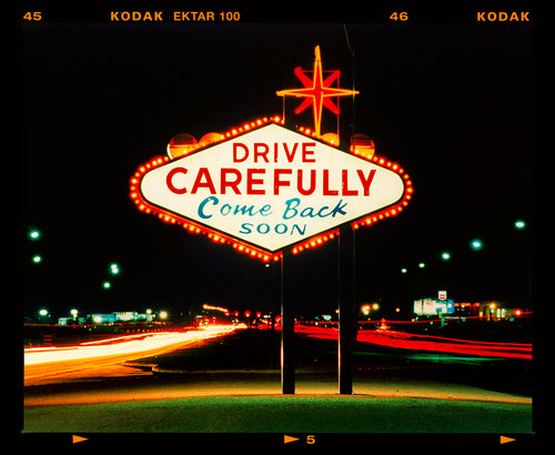 Drive Carefully, Las Vegas, 2002 (6x7 Film Rebate) (Copy)