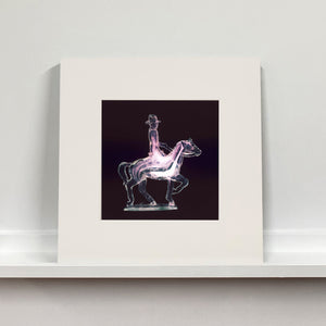 Cowboy on a horse pop art mounted photographic print by Natasha Heidler