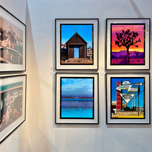 Richard Heeps artworks framed in black on the wall