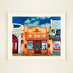 La Belle Femme in the Sun Atlantic City street photography by Richard Heeps large framed in white