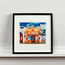 Load image into Gallery viewer, La Belle Femme in the Sun Atlantic City street photography by Richard Heeps mounted square framed in black