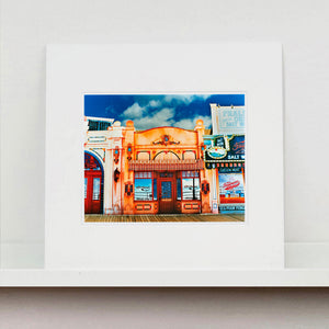 La Belle Femme in the Sun Atlantic City street photography by Richard Heeps mounted square