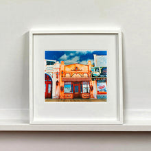 Load image into Gallery viewer, La Belle Femme in the Sun Atlantic City street photography by Richard Heeps mounted square framed in white