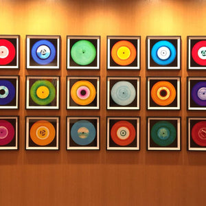 Twenty-One Piece Vinyl Rainbow Installation