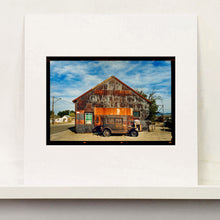 Load image into Gallery viewer, Model T and Garage American road trip colour Kodak Film photograph by Richard Heeps mounted square
