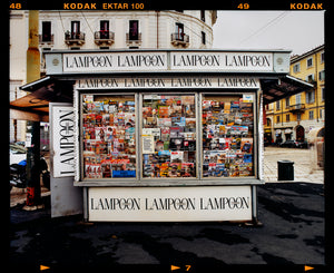 News Stand Milan, Italian street photography by Richard Heeps.