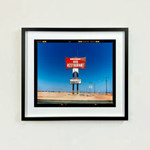 Load image into Gallery viewer, Sundowner Salton Sea California landscape photograph by Richard Heeps framed in black.