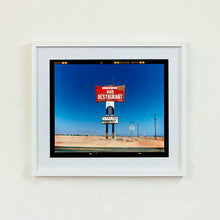 Load image into Gallery viewer, Sundowner Salton Sea California landscape photograph by Richard Heeps framed in white.