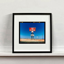 Load image into Gallery viewer, Sundowner Salton Sea California landscape photograph by Richard Heeps mounted square framed in black.
