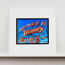 Load image into Gallery viewer, Thrills Coney Island, typography photography Richard Heeps mounted square