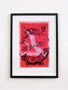 Singapore Stamp Collection '15 cents Singapore Sterna Stamp' (Pink), 2018
