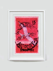 Singapore Stamp Collection '15 cents Singapore Sterna Stamp' (Pink), 2018