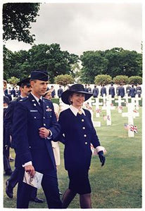The First Lady (Hilary Clinton), Cambridge American Cemetery, 1994