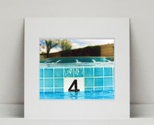 Load image into Gallery viewer, &#39;4 Feet - El Morocco Pool&#39; photographed in Las Vegas, Nevada is part of Richard Heeps&#39; &#39;Dream in Colour&#39; series. This enticing artwork will bring cool summer vibes to your home every day of the year. 