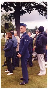 American Airforce Serviceman, Cambridge American Cemetery, 1994