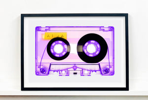 Tape Collection 'AILA Purple'. The Heidler & Heeps collaborations are creative representations of Natasha Heidler and Richard Heeps’ personal past, and their personalities. Tapes are significant in both their lives and the work here is made from their own collections. Their unique process makes these artworks not inanimate objects, rather they have depth, texture, grit, and they even appear to move.