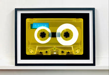 Load image into Gallery viewer, Tape Collection &#39;AILA Yellow&#39;. The Heidler &amp; Heeps collaborations are creative representations of Natasha Heidler and Richard Heeps’ personal past, and their personalities. Tapes are significant in both their lives and the work here is made from their own collections. Their unique process makes these artworks not inanimate objects, rather they have depth, texture, grit, and they even appear to move.