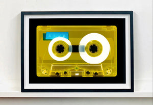 Tape Collection 'AILA Yellow'. The Heidler & Heeps collaborations are creative representations of Natasha Heidler and Richard Heeps’ personal past, and their personalities. Tapes are significant in both their lives and the work here is made from their own collections. Their unique process makes these artworks not inanimate objects, rather they have depth, texture, grit, and they even appear to move.