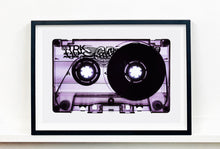 Load image into Gallery viewer, Tape Collection &#39;Blank Tape Side A Purple&#39;. The Heidler &amp; Heeps collaborations are creative representations of Natasha Heidler and Richard Heeps’ personal past, and their personalities. Tapes are significant in both their lives and the work here is made from their own collections. Their unique process makes these artworks not inanimate objects, rather they have depth, texture, grit, and they even appear to move.