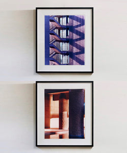 Photographed on the Barbican Estate, there is a subtle beauty in the light and colour of this conceptual architectural photograph of the famous London Brutalist landmark