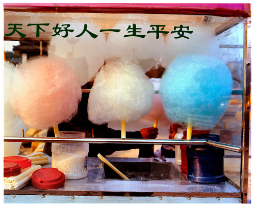 Photograph by Richard Heeps. Candy Floss, Chinese street food photography