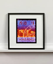 Load image into Gallery viewer, HK$1, 2017. Heidler &amp; Heeps Stamp Collection, Hong Kong Series. The fine detailed tapestry of the original small postage stamp has been brought to life, made unique by the franking stamp and Heidler &amp; Heeps specialist darkroom process. 
