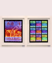 Load image into Gallery viewer, Eat, Sleep, HK$1, Repeat, 2017. This brand new release in the Heidler &amp; Heeps Stamp Collection is a development of the single stamp &#39;HK$1&#39;. The multiple effect replicates the effect of the pulsating city of Hong Kong. 